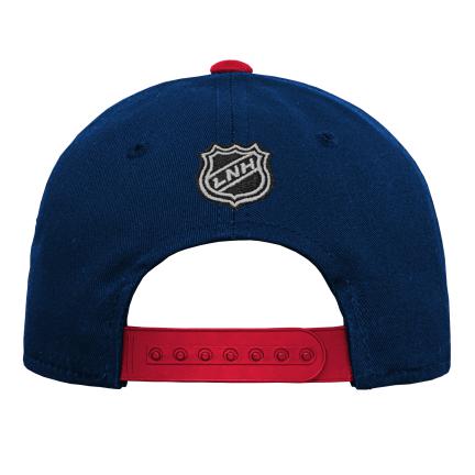 Snapback précourbé bleu marine Outerstuff pour enfants des Canadiens de Montréal de la LNH