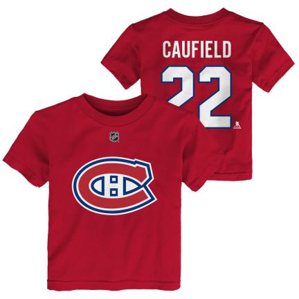 Cole Caufield Canadiens de Montréal NHL Outerstuff T-shirt rouge pour tout-petit