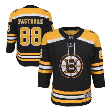 David Pastrnak Boston Bruins NHL Outerstuff Youth Black Premier Home Jersey