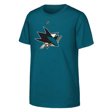 San Jose Sharks NHL Outerstuff Youth Teal Primary Logo T-Shirt