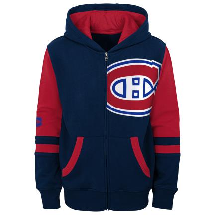 Chandail à capuchon bleu marine Outerstuff des Canadiens de Montréal NHL Face-off pour bébé