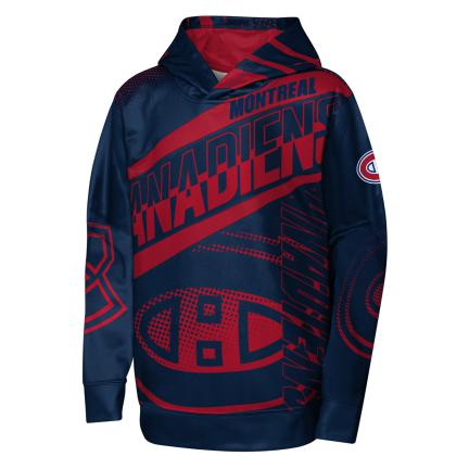 Montreal Canadiens NHL Outerstuff Kids Navy Home Ice Advantage Pullover Hoodie