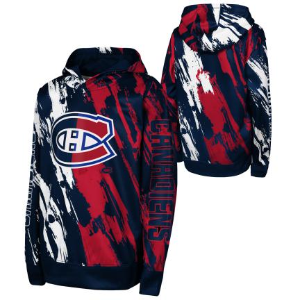 Montreal Canadiens NHL Outerstuff Youth Navy Master Snipe Sublimated Pullover Hoodie