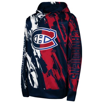 Montreal Canadiens NHL Outerstuff Youth Navy Master Snipe Sublimated Pullover Hoodie
