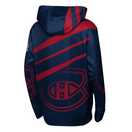 Montreal Canadiens NHL Outerstuff Youth Navy Home Ice Advantage Pullover Hoodie