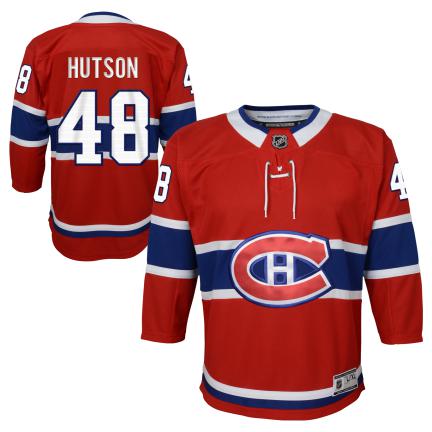 Lane Hutson #48 Montreal Canadiens NHL Outerstuff Youth Red Premier Jersey