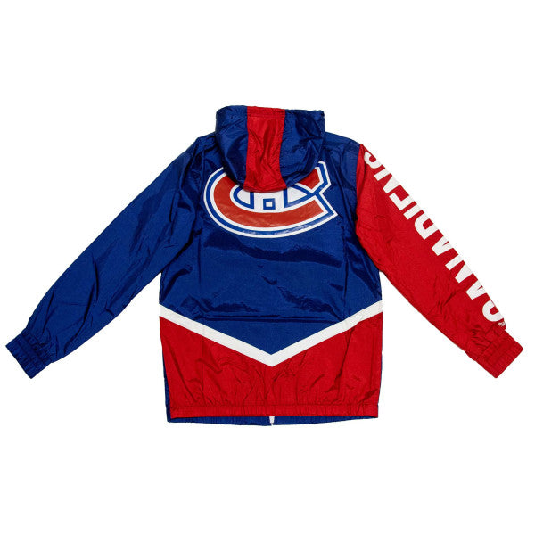 Montreal Canadiens NHL Mitchell & Ness Men's Royal Blue Undeniable Full Zip Windbreaker Jacket