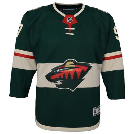 Kirill Kaprizov Minnesota Wild NHL Outerstuff Youth Green Premier Home Jersey
