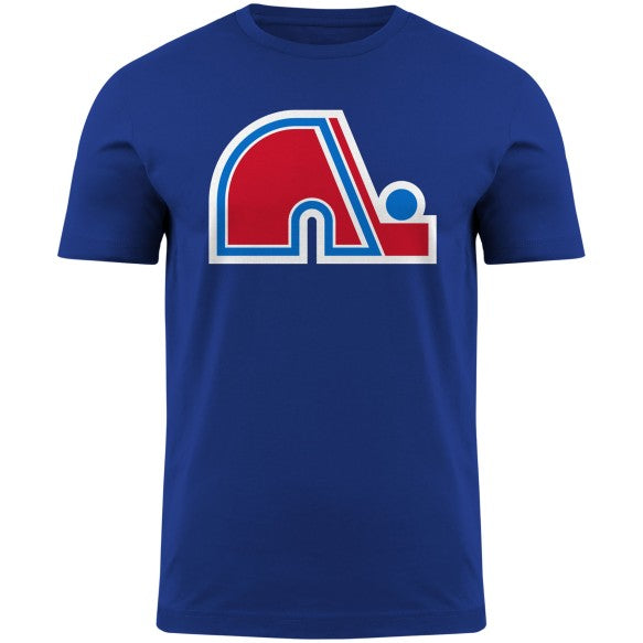 Quebec Nordiques NHL Bulletin Men's Royal Primary Logo T-Shirt