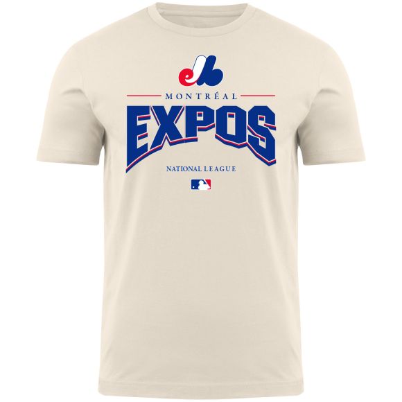 Montreal Expos MLB Bulletin Men's Beige Natural Line Drive T-Shirt