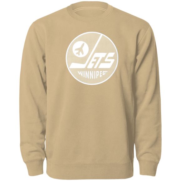 Winnipeg Jets NHL Bulletin Men's Wheat Twill Tonal Logo Crew Sweater