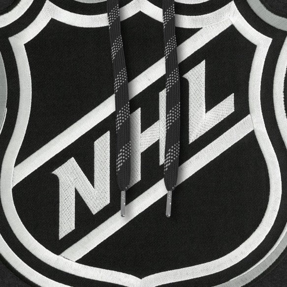 NHL Shield Logo Bulletin Men's Black Express Twill Logo Hoodie
