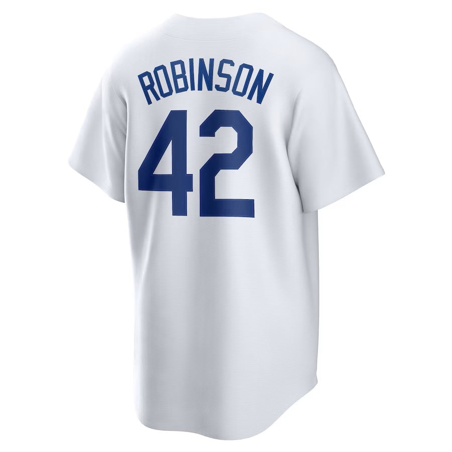 Jackie Robinson Brooklyn Dodgers MLB Nike Men's White Cooperstown Repl —