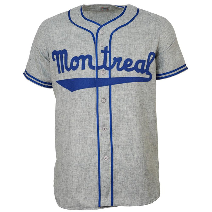 Jackie Robinson Montreal Royals Ebbets Field Flannels Men's Grey