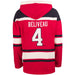 Jean Beliveau Montreal Canadiens NHL 47 Brand Men's Red Alumni Heavyweight Lacer Hoodie