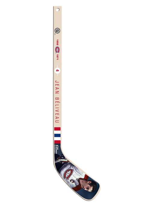 Jean Beliveau Montreal Canadiens NHL Inglasco Alumni Mini Wooden Stick