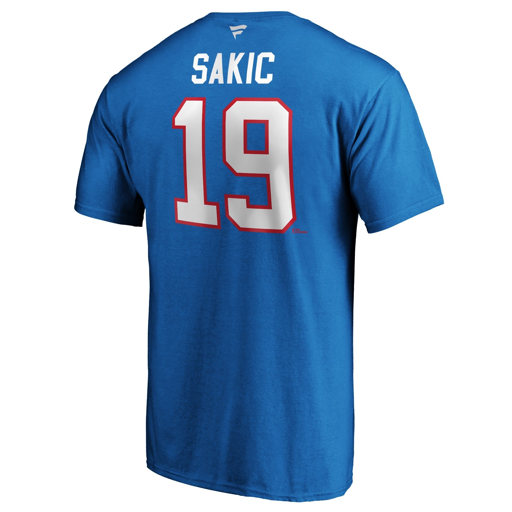 Joe Sakic Quebec Nordiques NHL Fanatics Branded Men's Light Blue Alumni Authentic T-Shirt