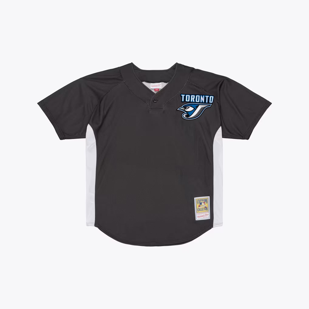 Jose Bautista Toronto Blue Jays MLB Mitchell & Ness Men's Dark Gray 2008 Authentic Batting Practice Jersey