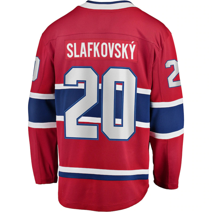 Juraj Slafkovský Montreal Canadiens NHL Fanatics Branded Men's Red Breakaway Jersey