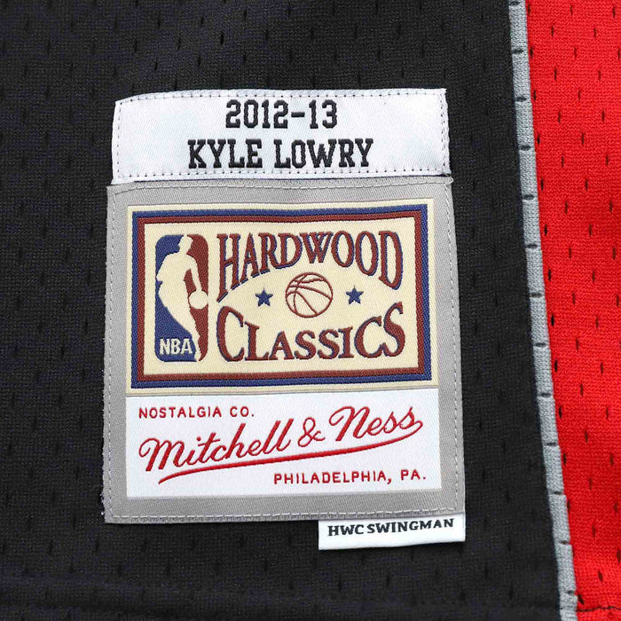 Kyle Lowry Toronto Raptors NBA Mitchell & Ness Men's Black 2012-2013 Hardwood Classics Swingman Jersey