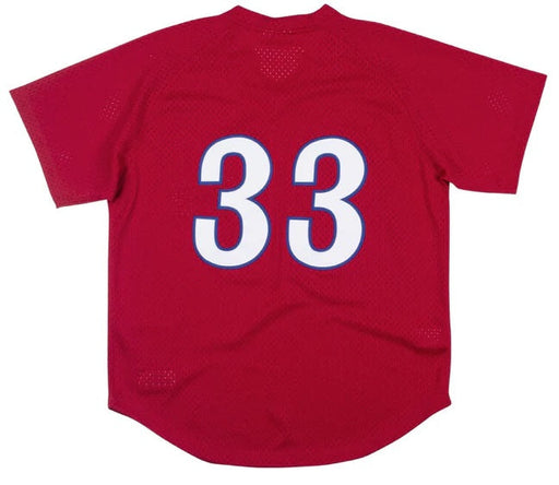 Larry Walker Montreal Expos MLB Mitchell & Ness Men's Red Authentic BP —