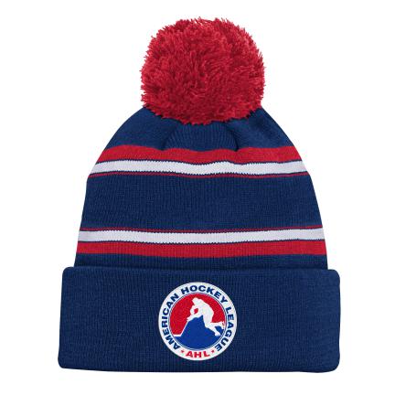 Men's Fanatics Branded Navy/Red Boston Red Sox League Logo Cuffed Knit Hat with Pom