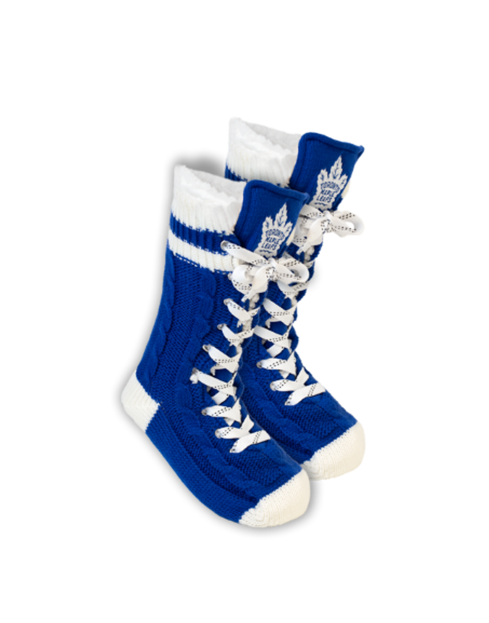 Toronto Maple Leafs NHL Hockey Sockey Unisex Royal Slipper Skates Socks