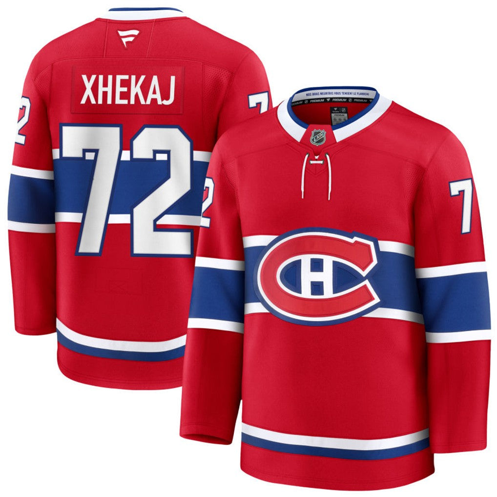 Arber Xhekaj Montreal Canadiens NHL Fanatics Branded Men's Red Pro-Stitched Premium Jersey
