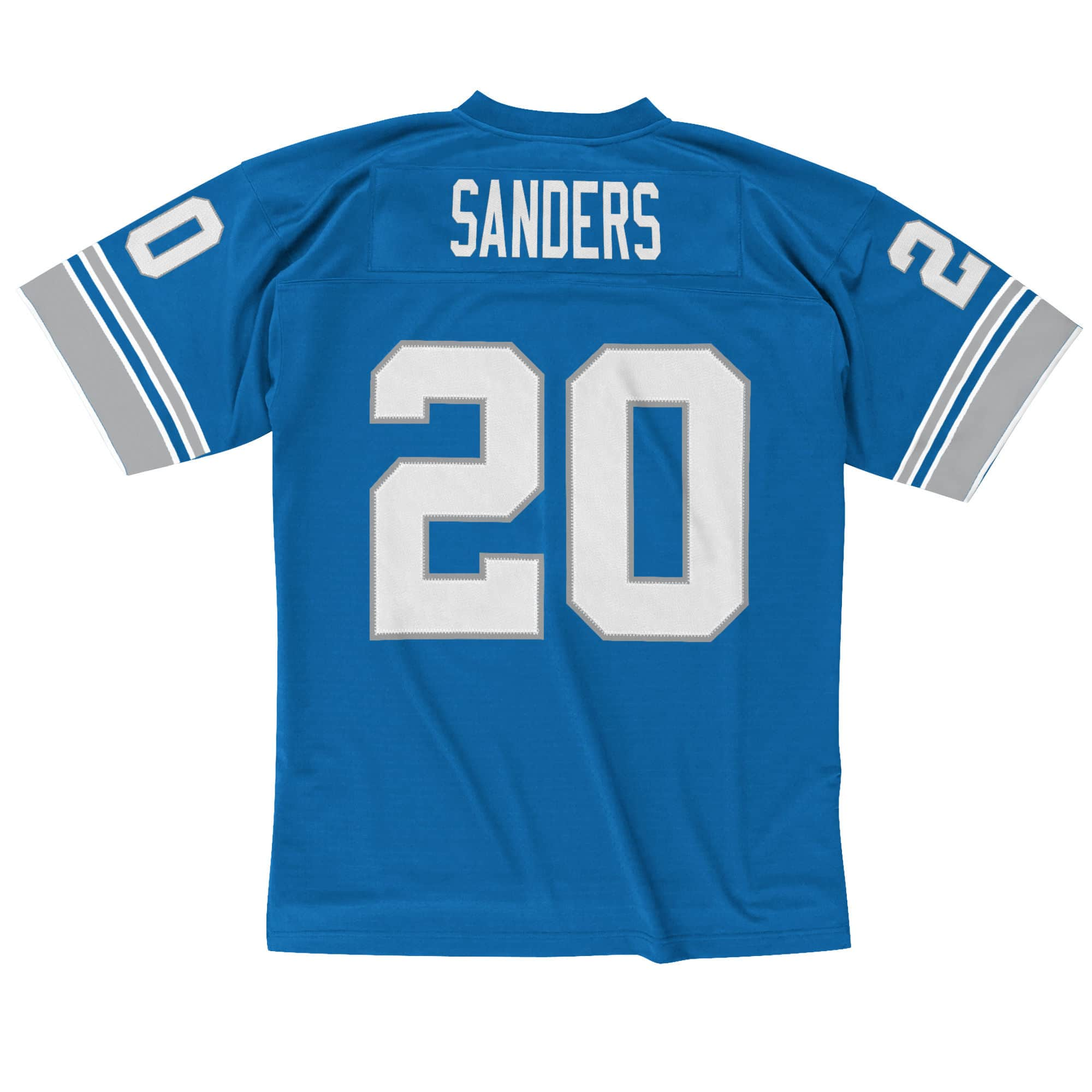 Berry Sanders Detroit Lions NFL Mitchell & Ness Men's Royal Blue 1996 Legacy Replica Jersey