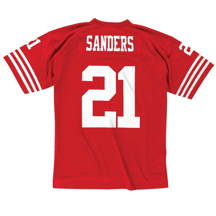 Deion Sanders San Francisco 49ers NFL Mitchell & Ness Men's Scarlet 1994 Legacy Authentic Jersey