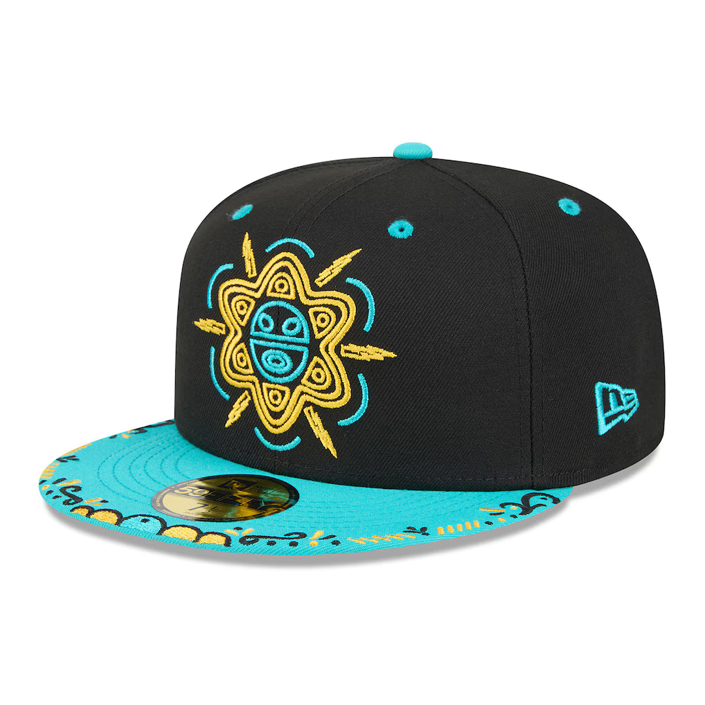 Buffalo Bisons MiLB New Era Men's Black/Light Blue 59Fifty Copa De La Diversion Fitted Hat