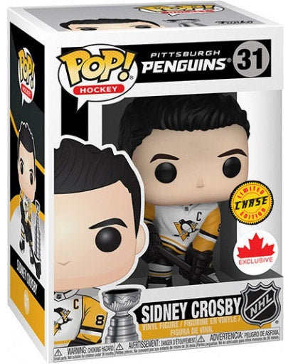 Figurine en vinyle Funko POP Chase Edition des Penguins de Pittsburgh de Sidney Crosby