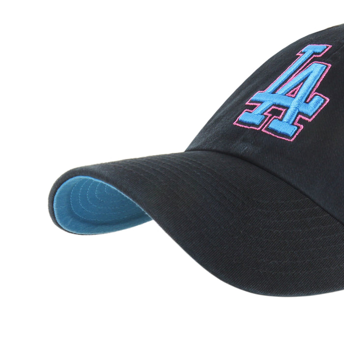 Los Angeles Dodgers MLB 47 Brand Men's Black Ocean Drive Clean Up Adjustable Hat