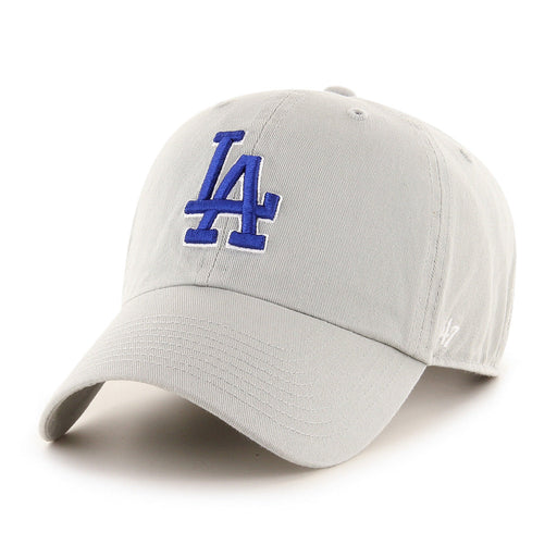 Los Angeles Dodgers MLB 47 Brand Men's Grey Clean Up Adjustable Hat