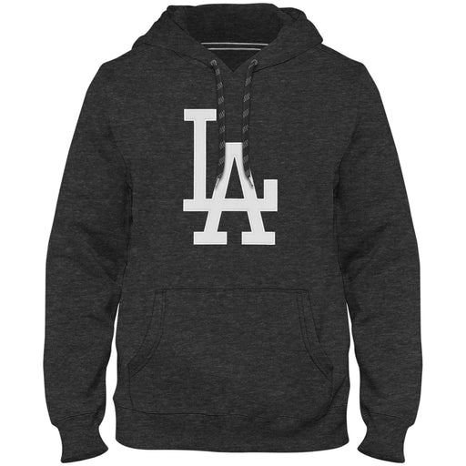Los Angeles Dodgers MLB Bulletin Men's Charcoal Express Twill Logo Hoodie