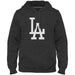 Los Angeles Dodgers MLB Bulletin Men's Charcoal Express Twill Logo Hoodie