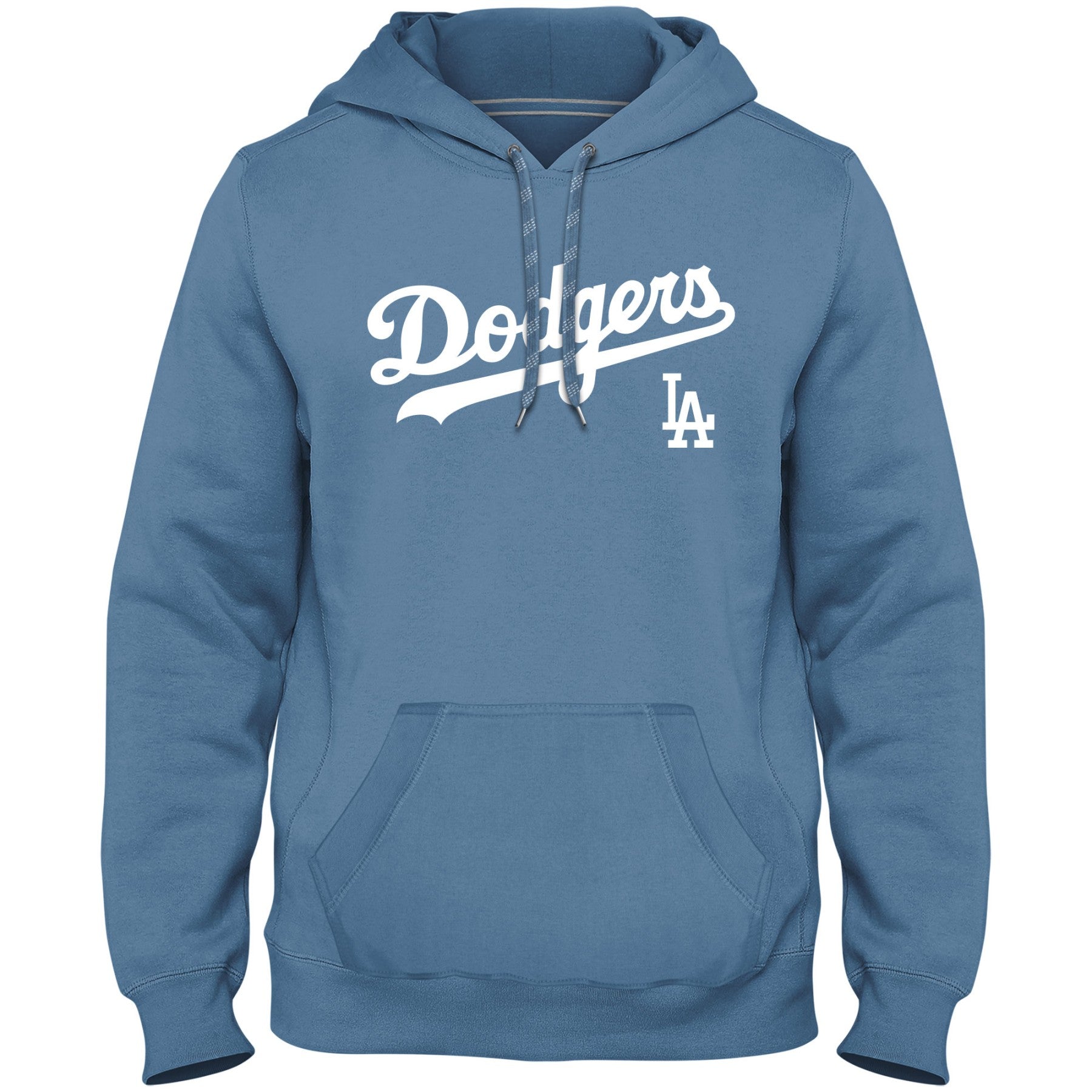 Los Angeles Dodgers MLB Bulletin Men's Light Blue Express Home Field Twill Logo Hoodie