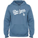 Los Angeles Dodgers MLB Bulletin Men's Light Blue Express Home Field Twill Logo Hoodie