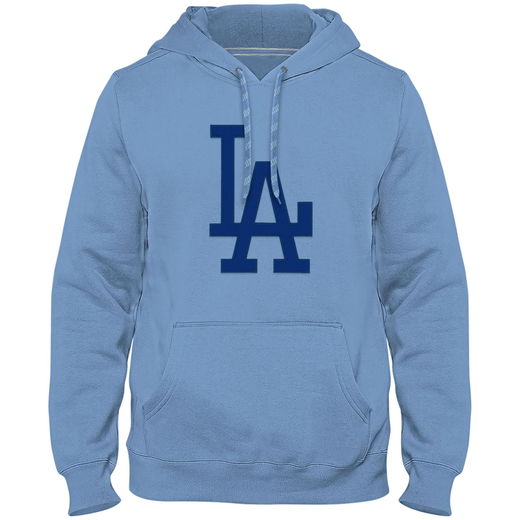 Los Angeles Dodgers MLB Bulletin Men's Light Blue Express Twill Blue Logo Hoodie