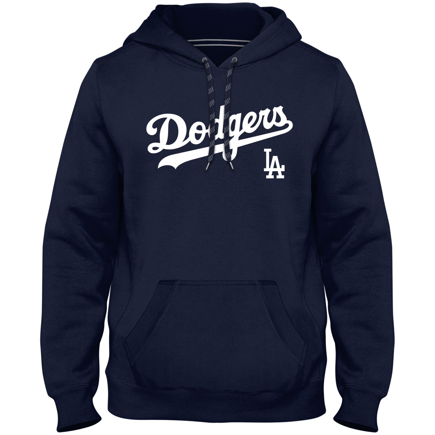 Los Angeles Dodgers MLB Bulletin Men's Navy Express Home Field Twill Logo Hoodie