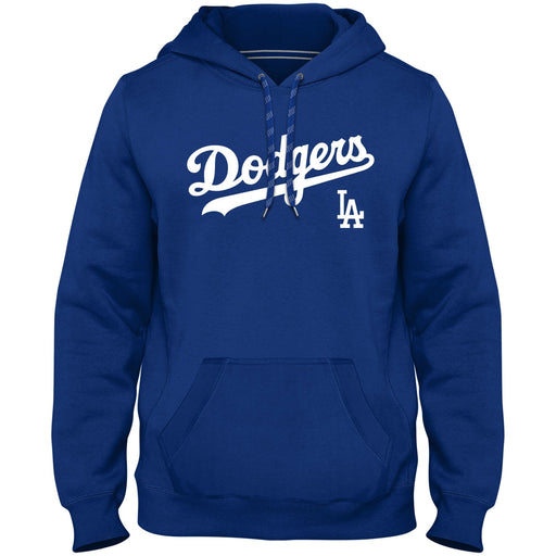 Los Angeles Dodgers MLB Bulletin Men's Royal Blue Express Home Field Twill Logo Hoodie