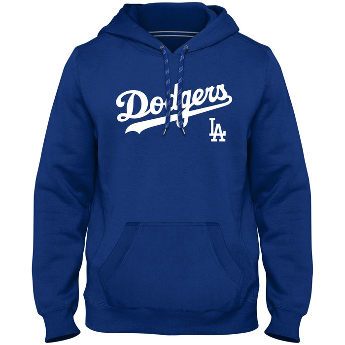 Los Angeles Dodgers MLB Bulletin Men's Royal Blue Express Home Field Twill Logo Hoodie
