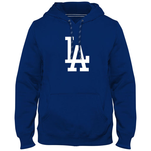 Los Angeles Dodgers MLB Bulletin Men's Royal Blue Express Twill Logo Hoodie