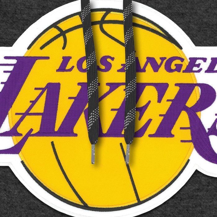 Los Angeles Lakers NBA Bulletin Men's Charcoal Express Twill Logo Hoodie