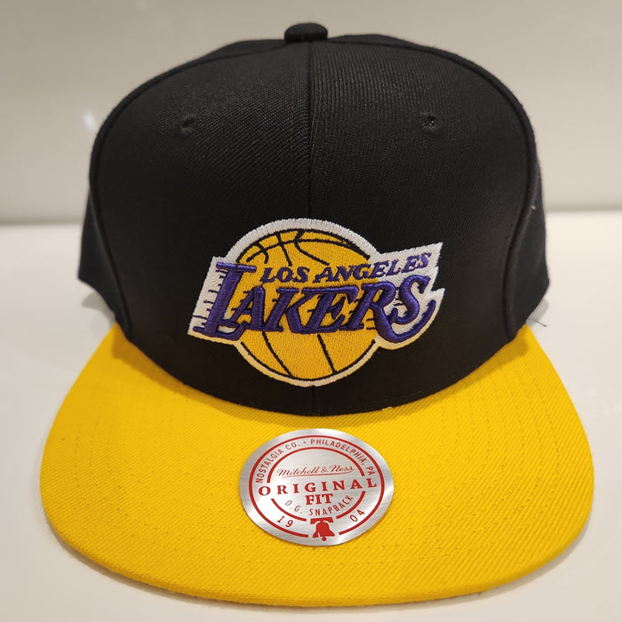 Los Angeles Lakers NBA Mitchell & Ness Men's Black/Gold Two Tone Snapback