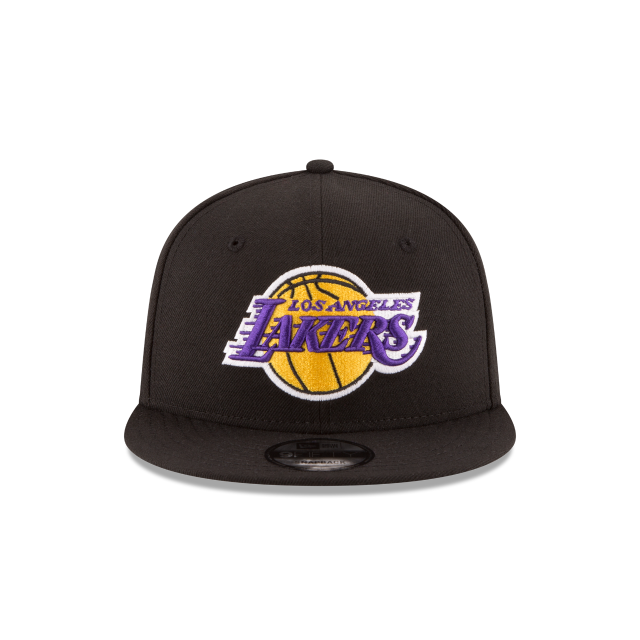 Los Angeles Lakers NBA New Era Men's Black 9Fifty Team Color Snapback