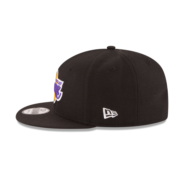 Los Angeles Lakers NBA New Era Men's Black 9Fifty Team Color Snapback