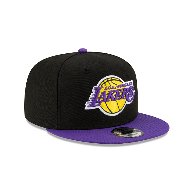 Los Angeles Lakers NBA New Era Men's Black Purple 9Fifty 2 Tone Snapback