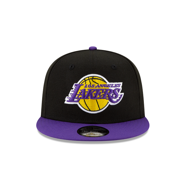 Los Angeles Lakers NBA New Era Men's Black Purple 9Fifty 2 Tone Snapback