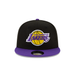 Los Angeles Lakers NBA New Era Men's Black Purple 9Fifty 2 Tone Snapback